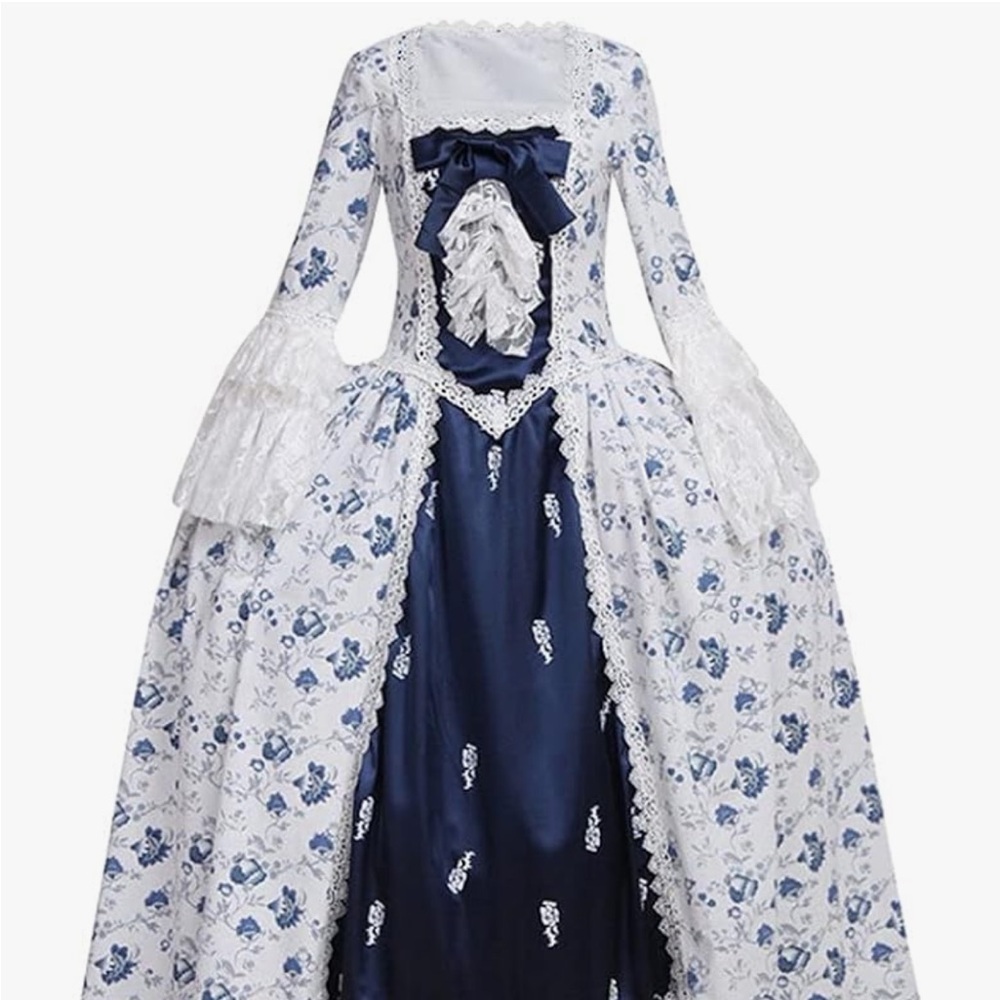 Victorian Dress with Hoop Skirt